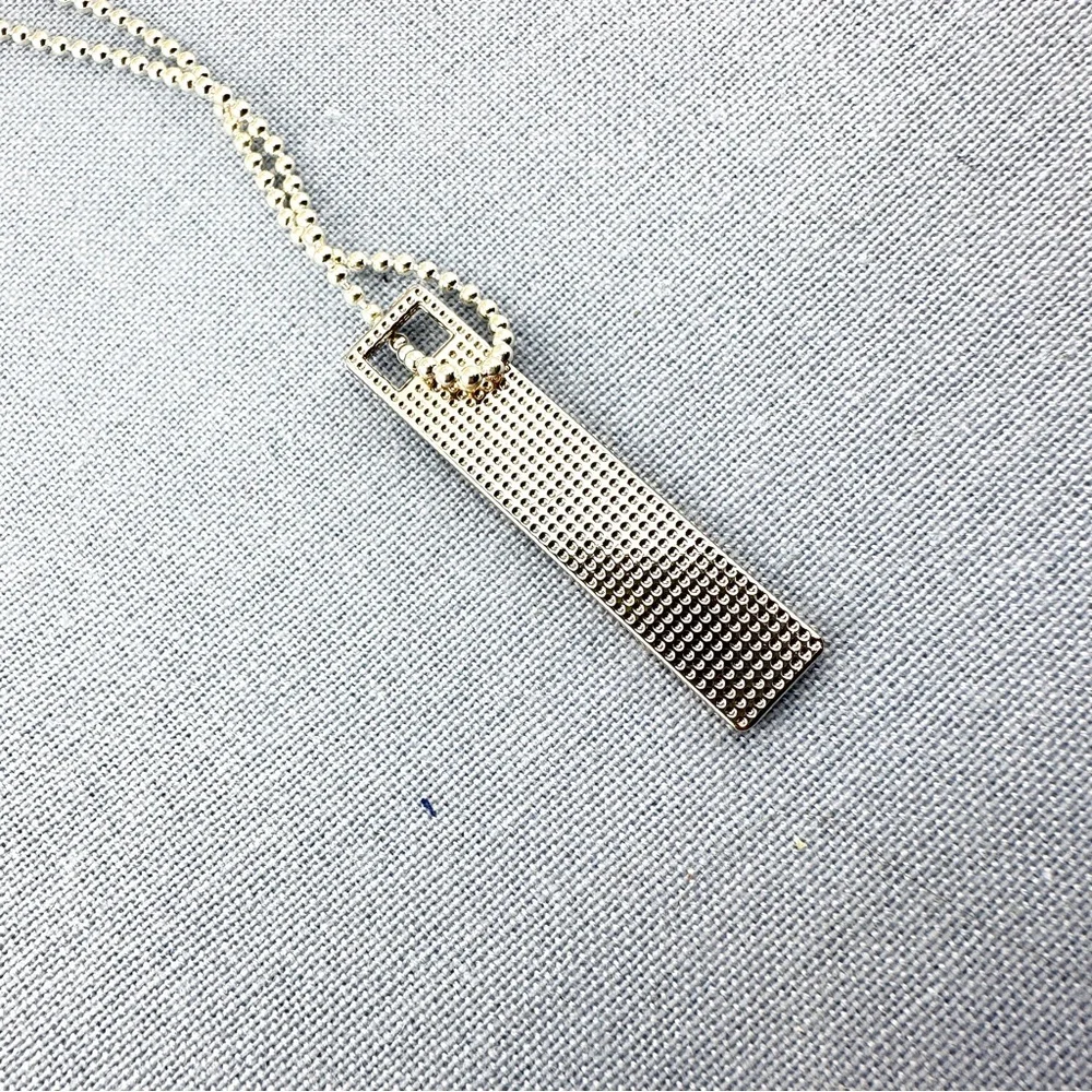 Prada charm w/bonus gift. AUTHENTIC White and silver.
